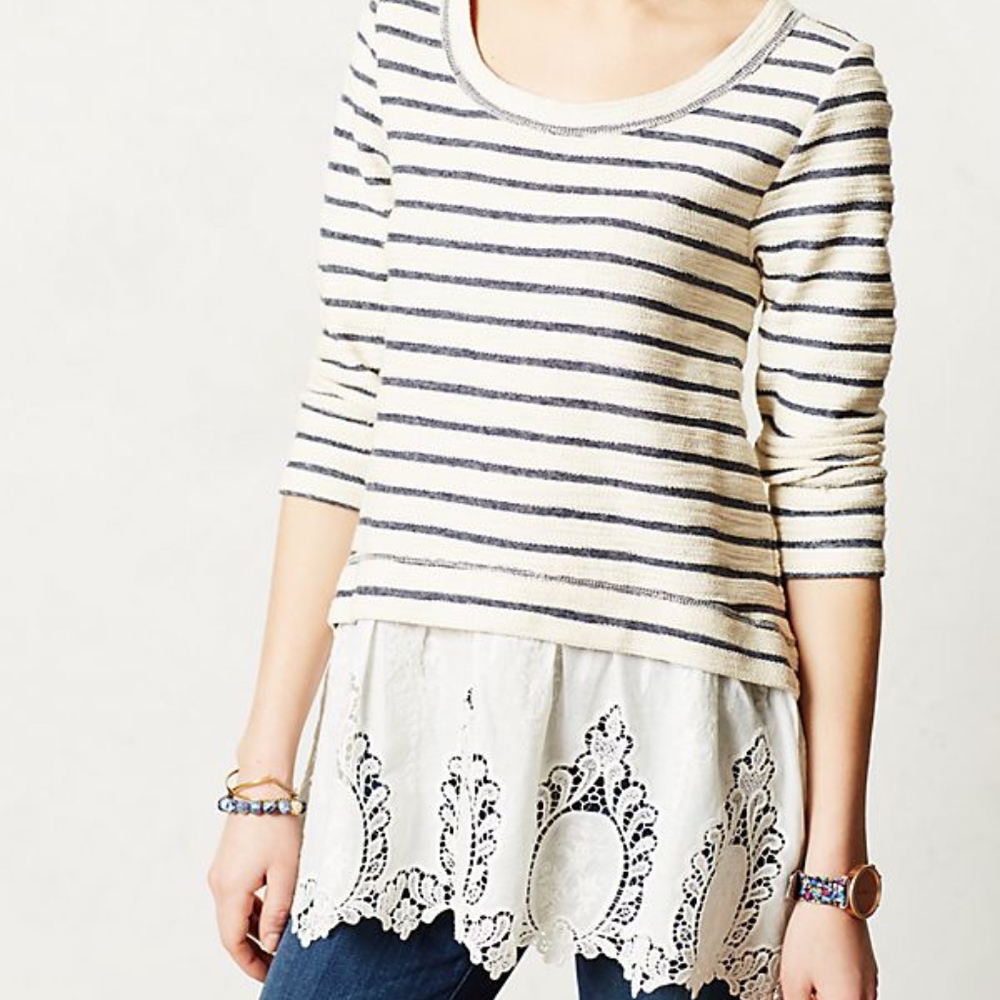 Anthropologie Gray Sweater